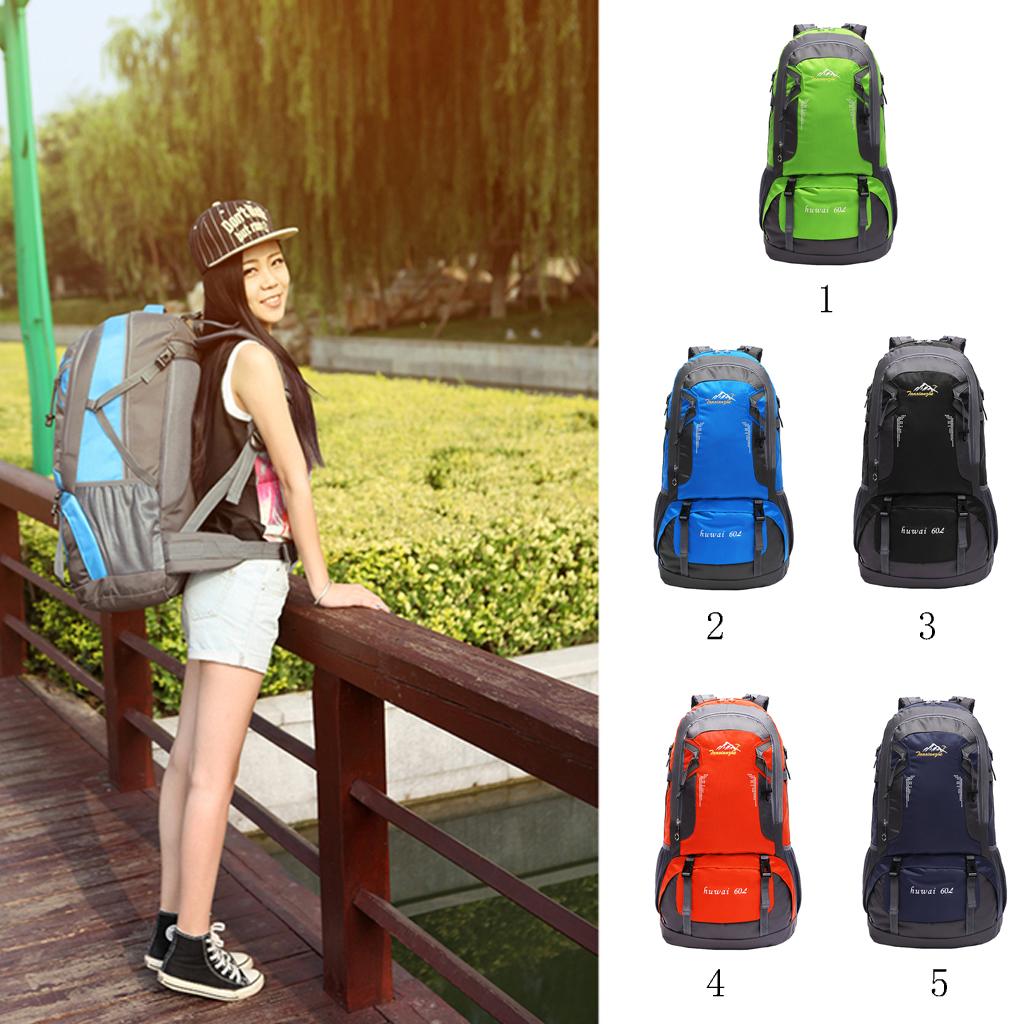 60L Outdoor Backpack Sport Camping Hiking Travel Military Rucksack Luggage B
