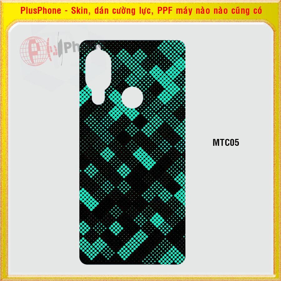 Dán Skin mặt sau cho điện thoại Sharp Aquos S3 màu matrix camo