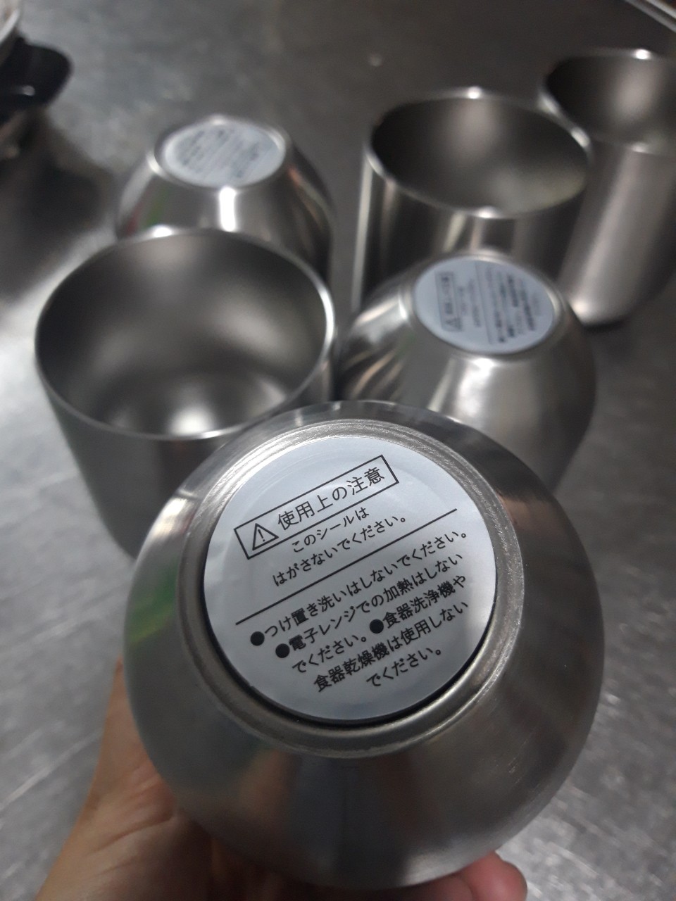 Cốc inox giữ nhiệt - ly nội địa nhật bản - hàng tồn kho siêu thị nhật thanh lý Ly inox giữ nhiệt