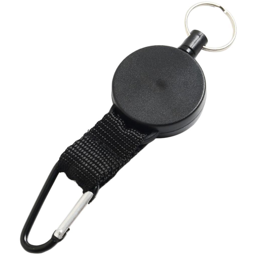 Heavy Duty Retractable Key Holder Carabiner Quick Release & Telescopic Rope