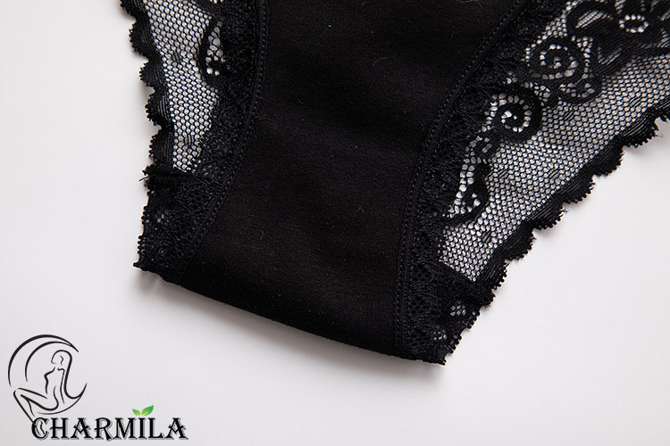 Quần lót nữ cotton phối ren phía sau cách điệu dây 2 bên mã QL05