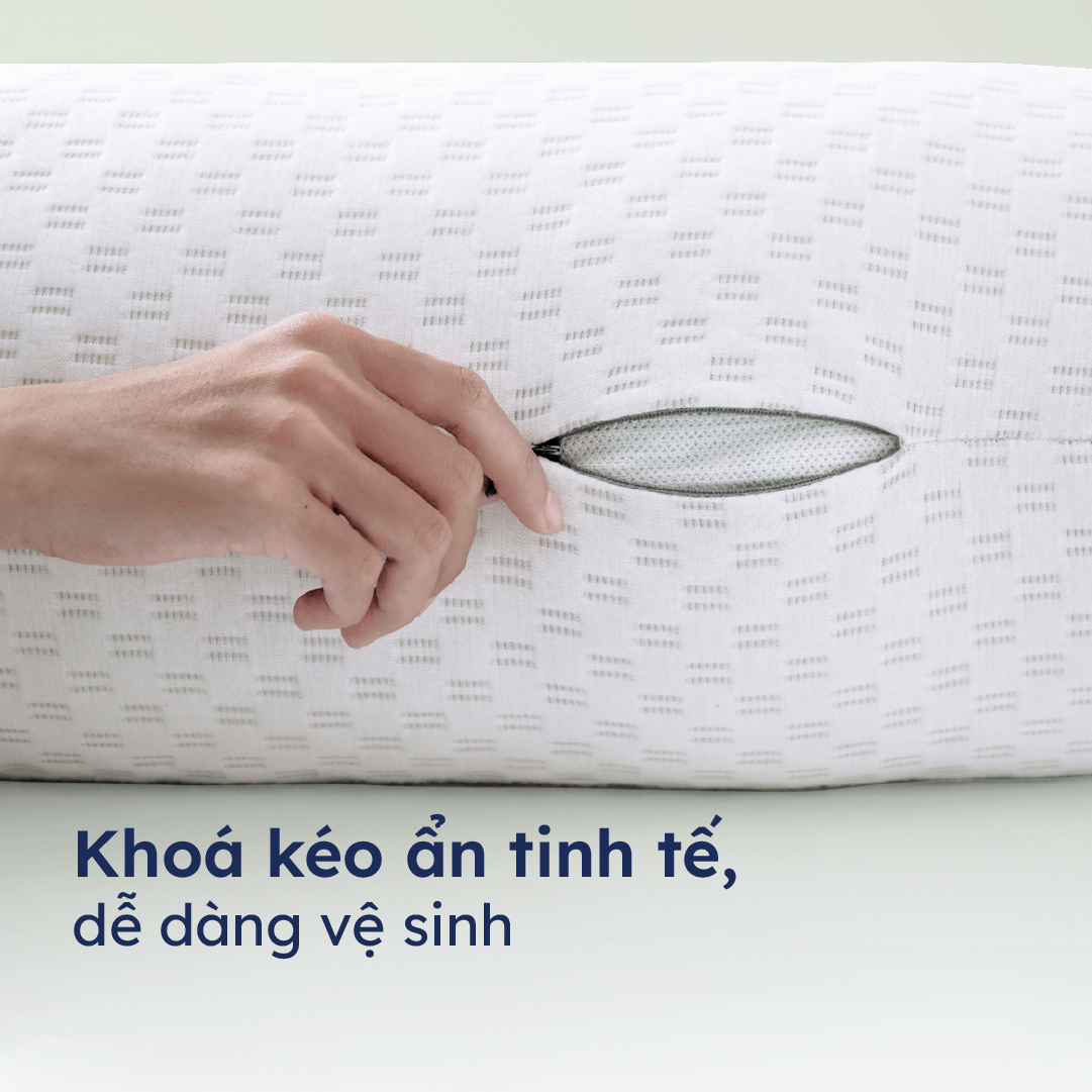 Gối Ôm Công Thái Học Cao Cấp Ru9 - Phiên Bản Mới | Chất Liệu Foam Mềm Mại | Chống xẹp | Đem Lại Giấc Ngủ Ngon