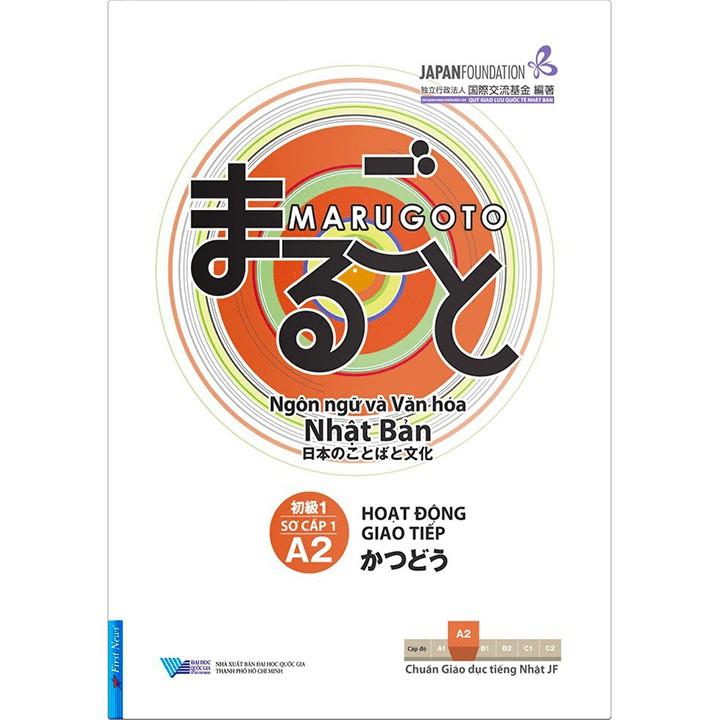 Sách - Combo Marugoto Hiểu Biết Ngôn Ngữ + Hoạt Động Giao Tiếp (Trình độ Sơ Cấp 1/ A2) - First News