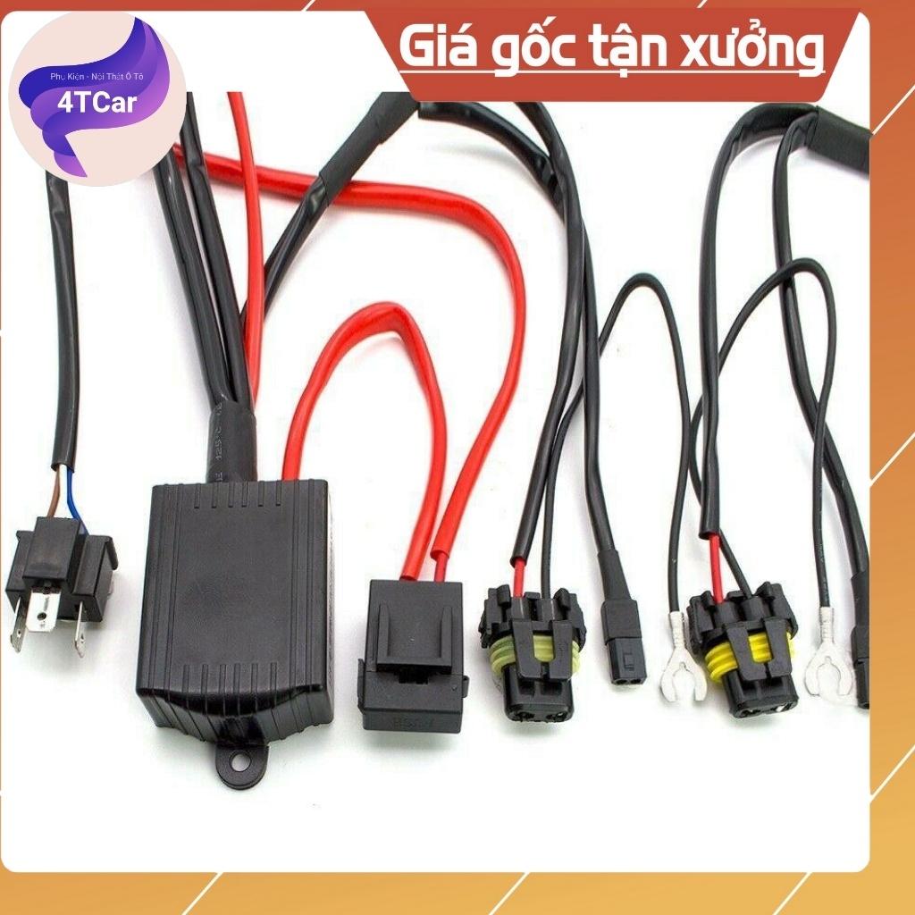 Dây Giật H4 - Bộ 2 dây giật pha/cos dùng cho bóng đèn Xenon H4,bộ dây Relay H4