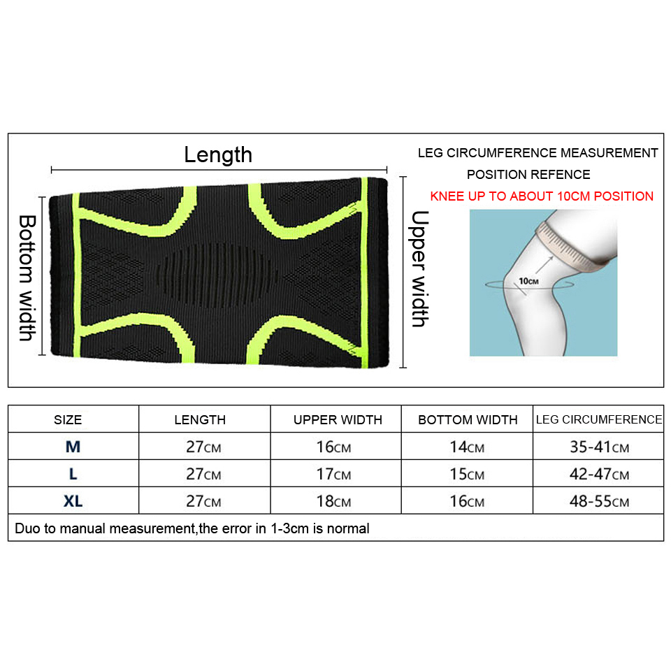 Bó gối thể thao đàn hồi bảo vệ khớp gối AOLIKES A-7718 Running Anti-skid Kneepad