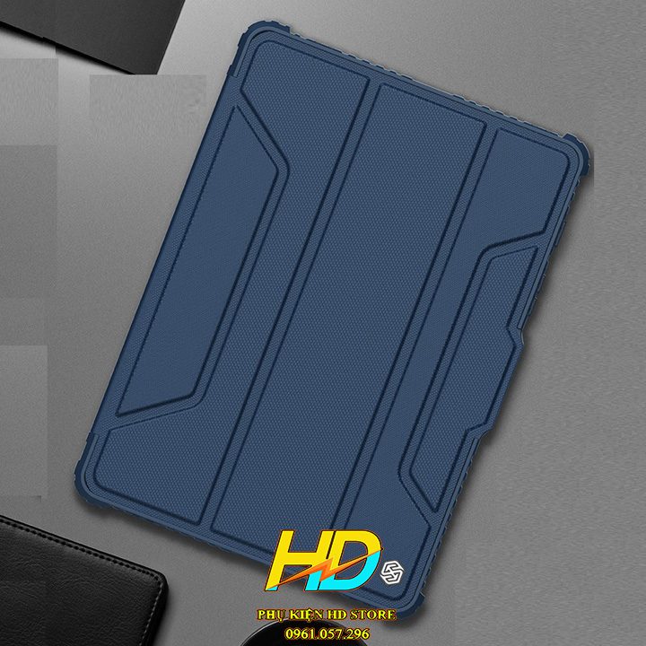 Bao Da Nillkin Bumper Dành Cho SamSung Galaxy Tab S7 Plus Chống Sốc Siêu Bền, Có Ngăn Đựng Bút, Có Nắp Trượt Bảo Vệ Camera - Hàng Chính Hãng