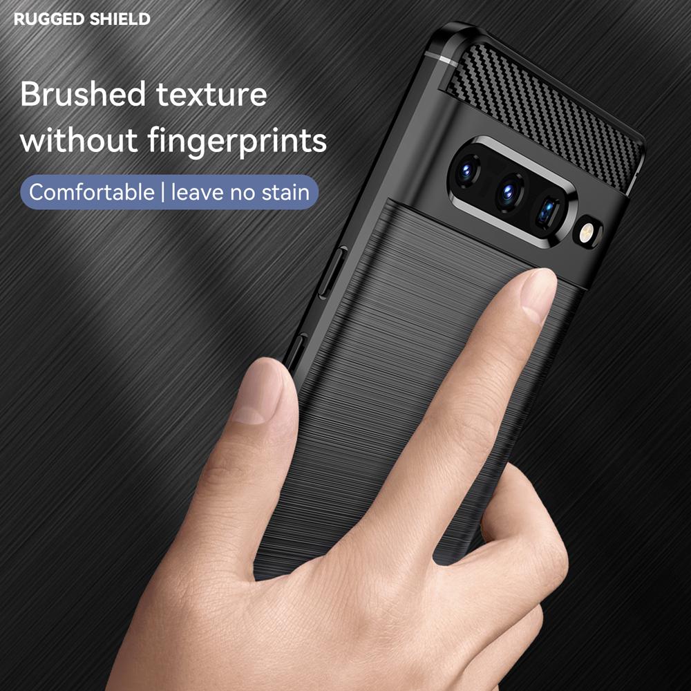 Ốp lưng cho Google Pixel 7 Pro silicone mềm Carbon phay xước chống sốc chống vân tay