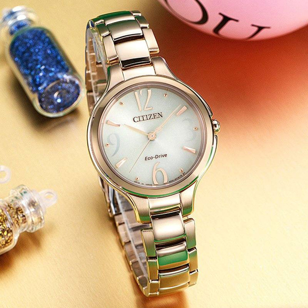 Đồng Hồ Nữ Citizen Dây Thép Không Gỉ EP5992-54P - Mặt Vàng (Sapphire)