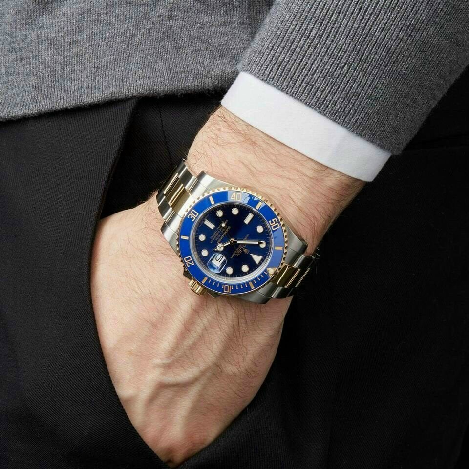 Đồng Hồ ROLEX SUBMARINER DATE 116613LN- Bảo Hành 12 Tháng - Máy Pin - Hàng Cao Cấp - Mặt Đen