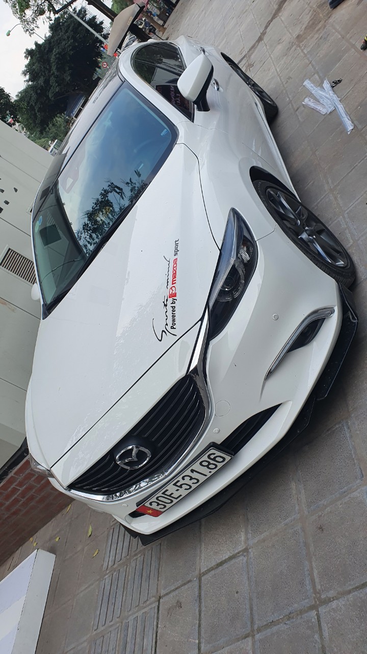 Lip Trước,Cản Trước Thể Thao Mazda 6 Nhựa ABS Cao Cấp Chống Va Đập Tốt Phía Dưới Có Gân Tăng Cứng
