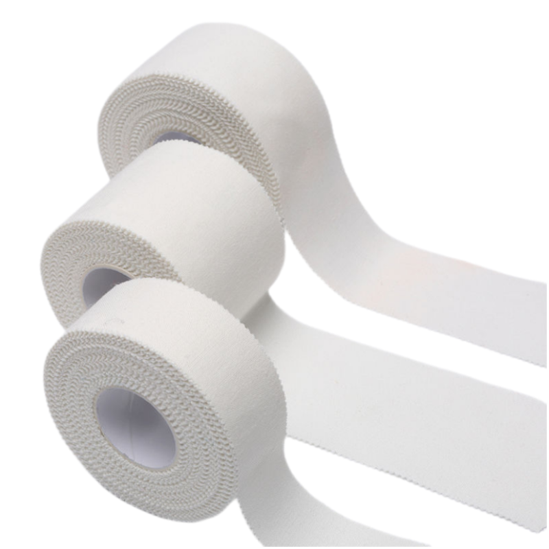 10 gói băng thể thao trong băng bông trắng băng dính dây thun băng đầu gối cổ tay cổ tay cơ bắp hỗ trợ cơ bắp- dễ dàng xé rách Color: Dia 2.5cm Size: 13.7M