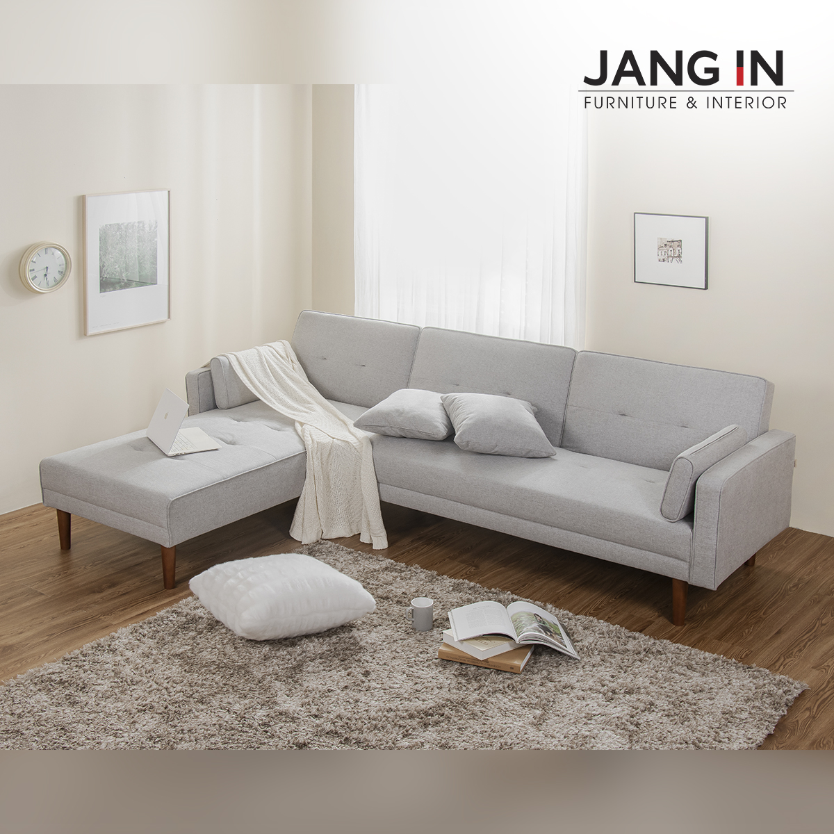 Sofa bed góc Fargo_Light Grey 3302000001-01