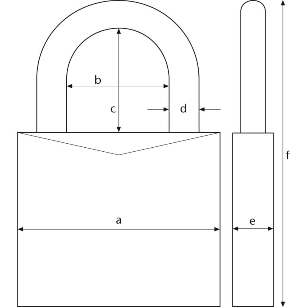 Ổ khóa chống nước ABUS MARINE 75IB/60 rộng 60mm chịu mọi thời tiết - MSOFT