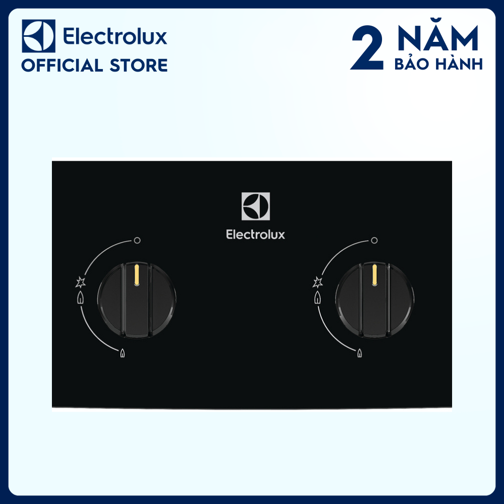 Bếp ga dương Electrolux 70cm UltimateTaste 300 với 2 vùng nấu ETG7256GKR, Điều khiển dễ dàng, Thiết kế chắc chắn và ổn định [Hàng chính hãng]