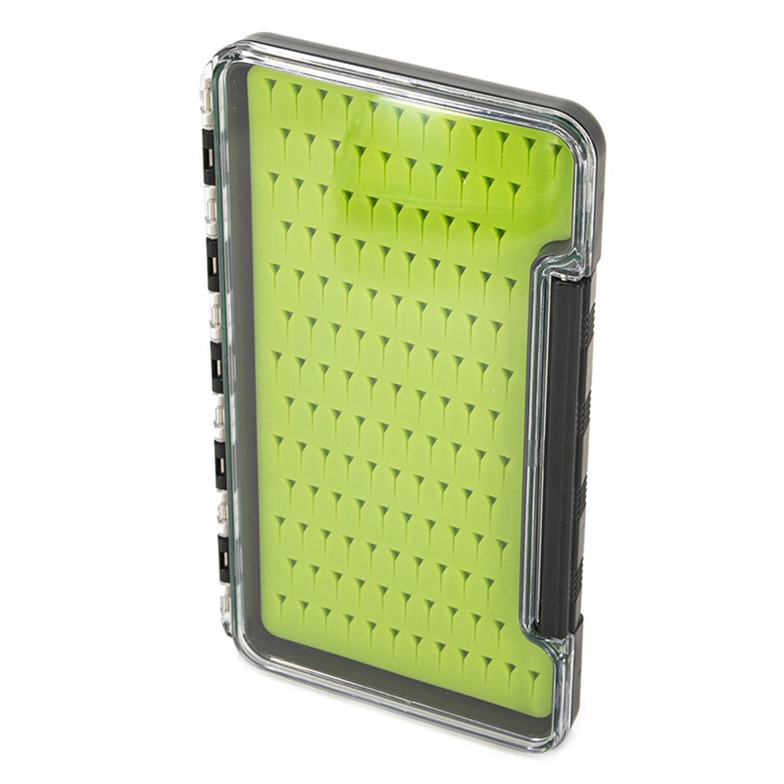 Lightweight Fly Fishing Box with Clear Lid, Waterproof Fishing Lure Hook Tackle Storage Container Fishing Streamers Case Organizer for Baitcasting