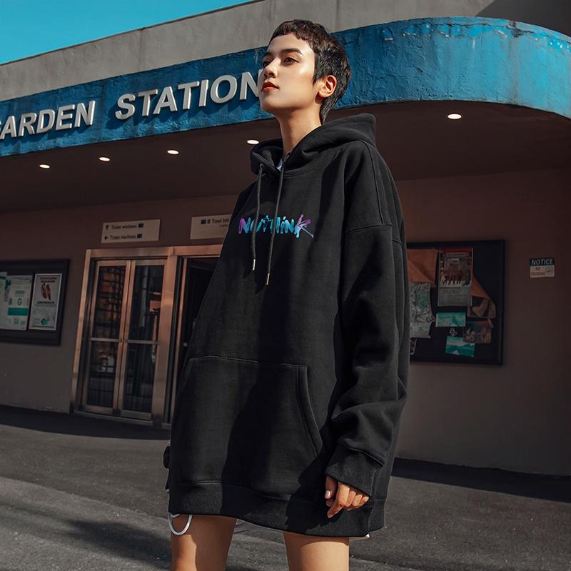 Áo Hoodie nam from rộng chất nỉ ngoại nhập in hình kỳ lần cá tính