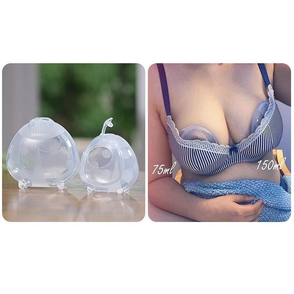 Miếng lót hứng sữa con bọ rùa HaaKaa. Dung tích 40ml và 75ml. Chất liệu silicone cao cấp, an toàn. Không chứa BPA, PVC và phthalate