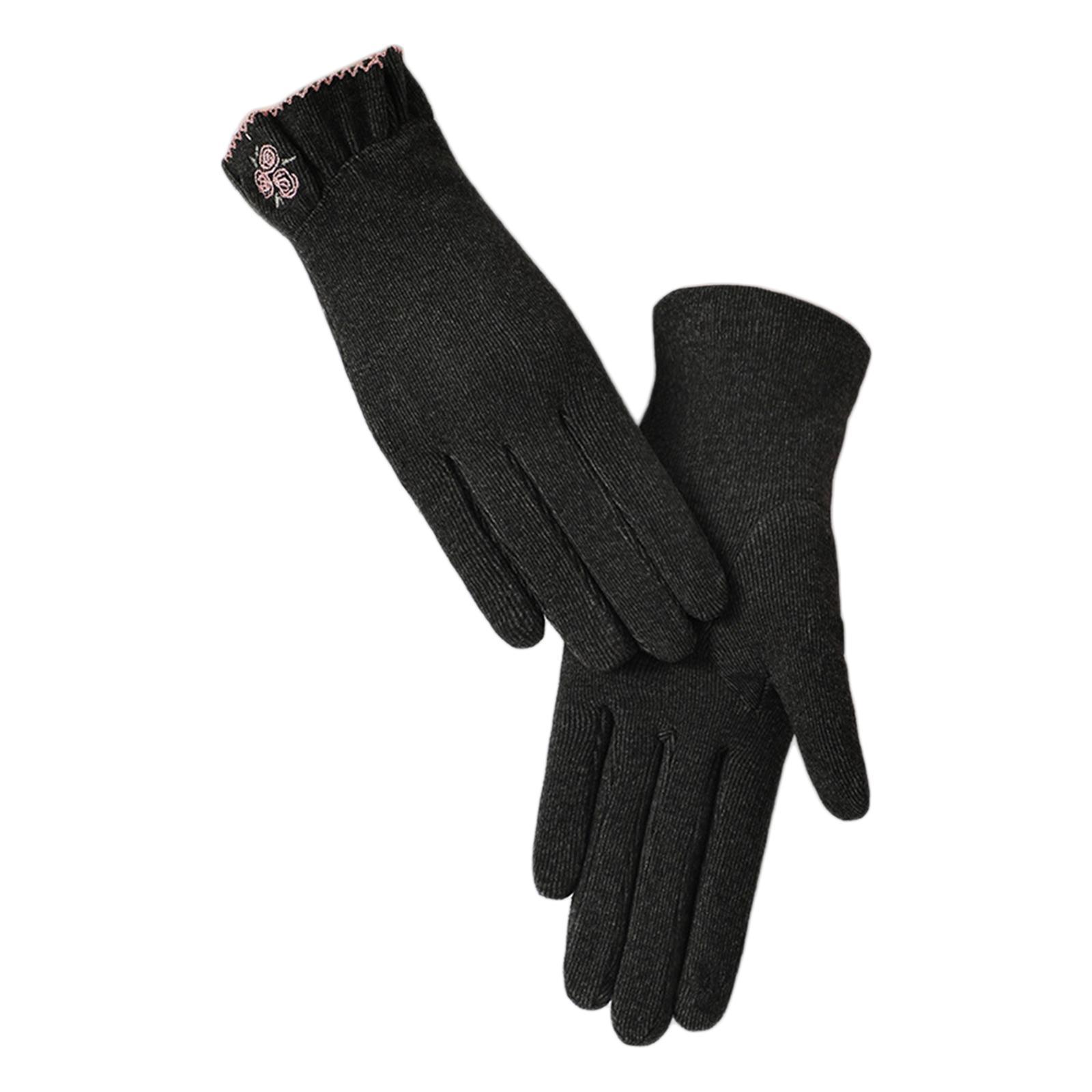 Women Winter Gloves Touchscreen Windproof Thermal Cold Weather Gloves for Running Cycling Hiking