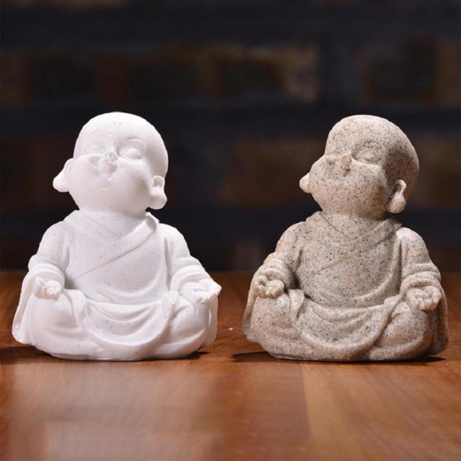 Buddha Statue Spiritual Ceramic Classic Inches Crafts for Office Garden