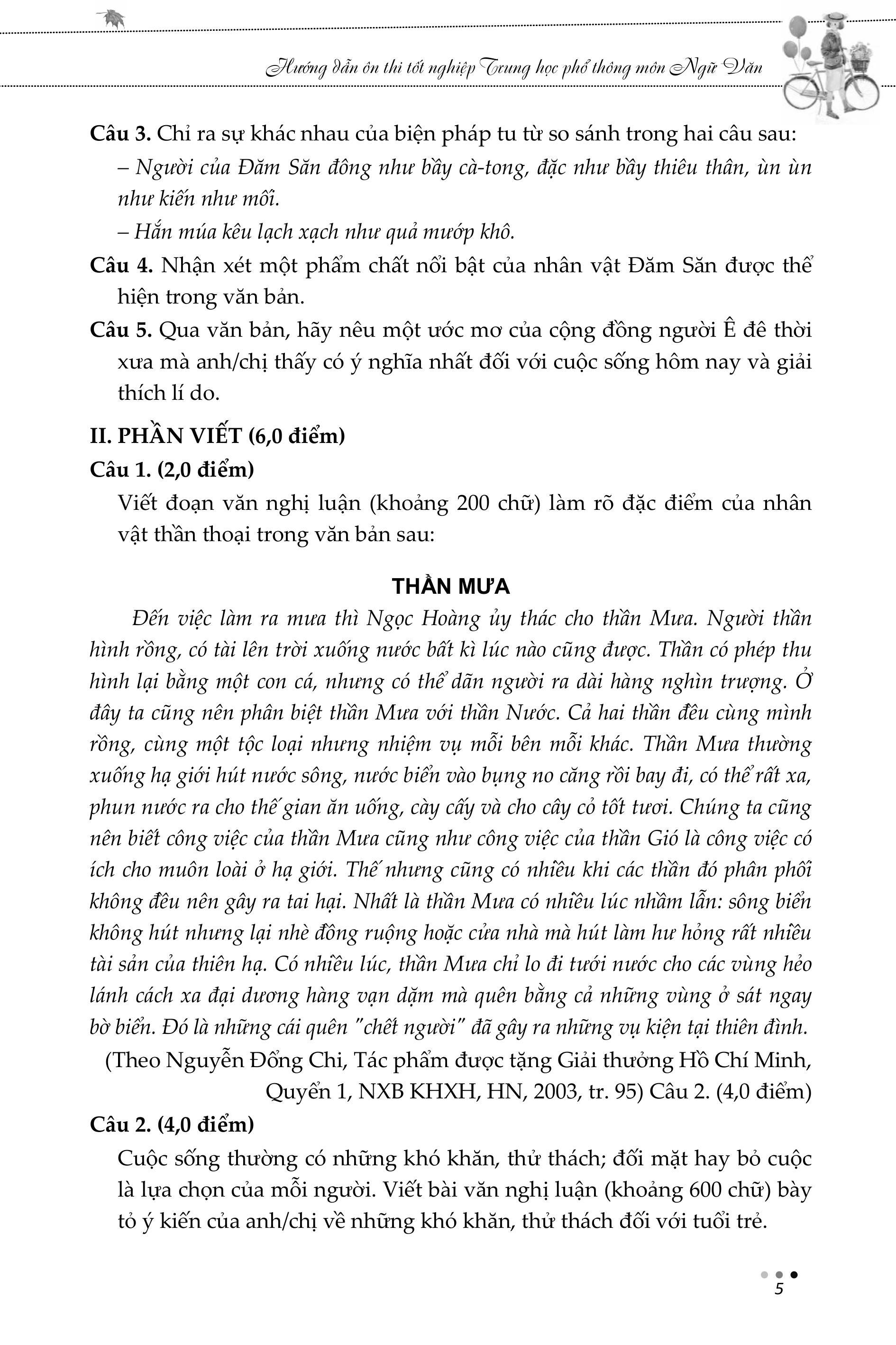 Sách - Hướng Dẫn Ôn Thi Tốt Nghiệp Trung Học Phổ Thông - Môn Ngữ Văn