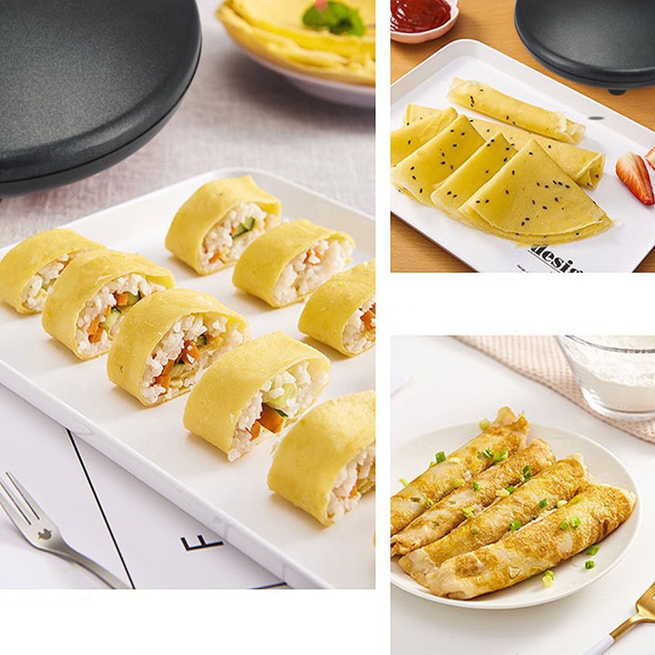 Chảo nướng bánh tráng, bánh pancake, bánh crepe  tại nhà và dễ dàng mang theo tiện lợi tại nhà