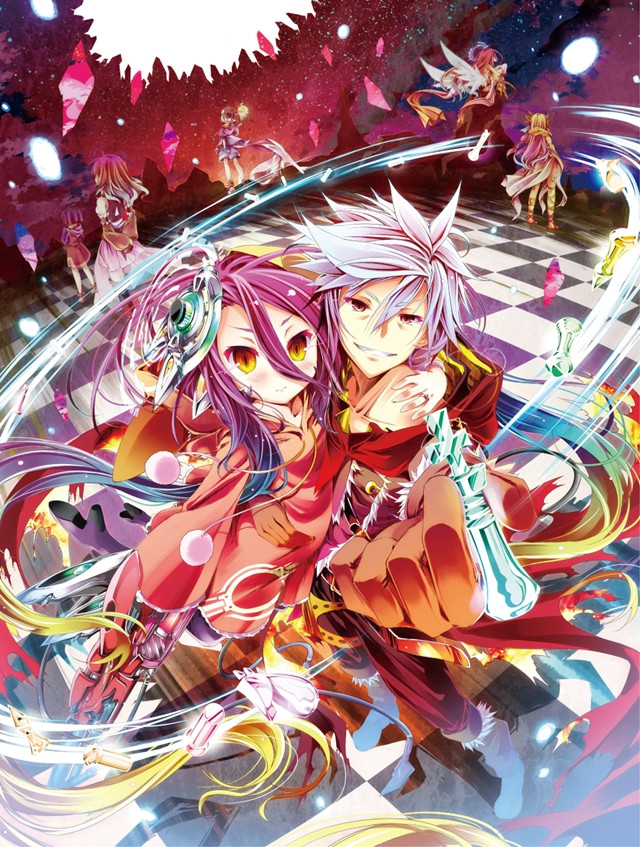 Tranh Poster No Game No Life  A4 combo 5 tấm khác nhau