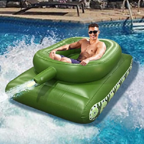 Phao Bơi Bơm Hơi Xe Tăng Bắn Nước Inflatable Tank Pool size lớn (160x110x60cm)