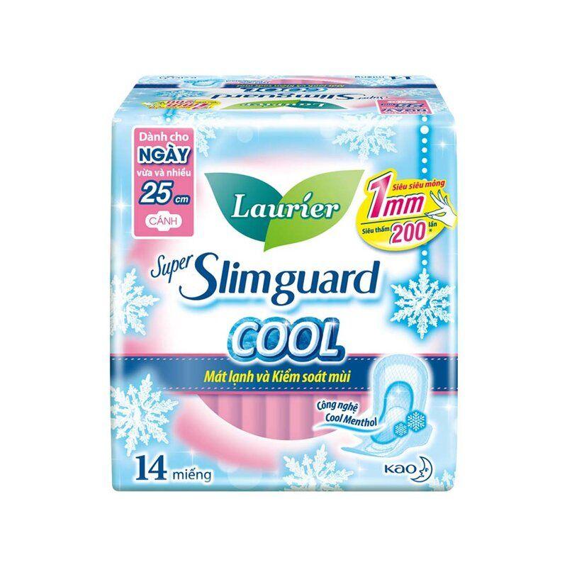 Băng Vệ Sinh Laurier Siêu Mỏng Cánh Mát Lạnh 25cm Gói 14 miếng – 8851818129696