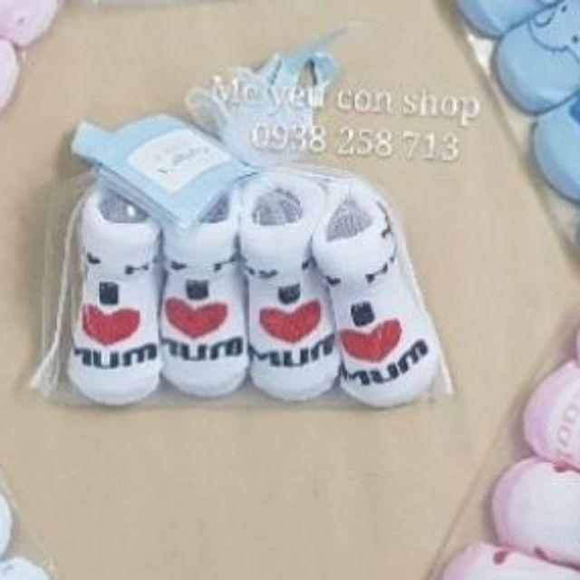 SET 2 ĐÔI VỚ SƠ SINH DỄ THƯƠNG CHO BÉ