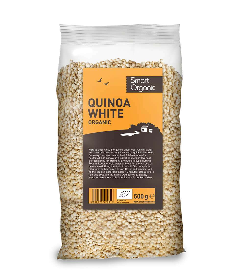Hạt diêm mạch trắng hữu cơ 500g - Smart Organic