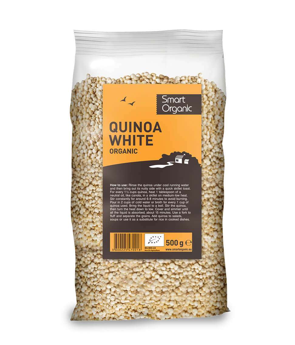 Hạt diêm mạch trắng (Quinoa) hữu cơ 500g - Smart Organic