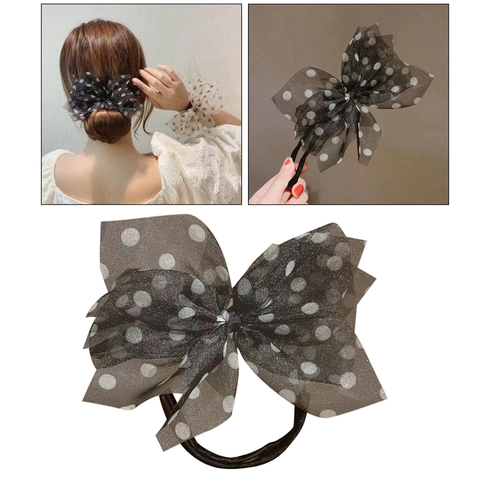 Hair Stick Band French Twist Bowknot Women Elegant Bun Maker Wedding