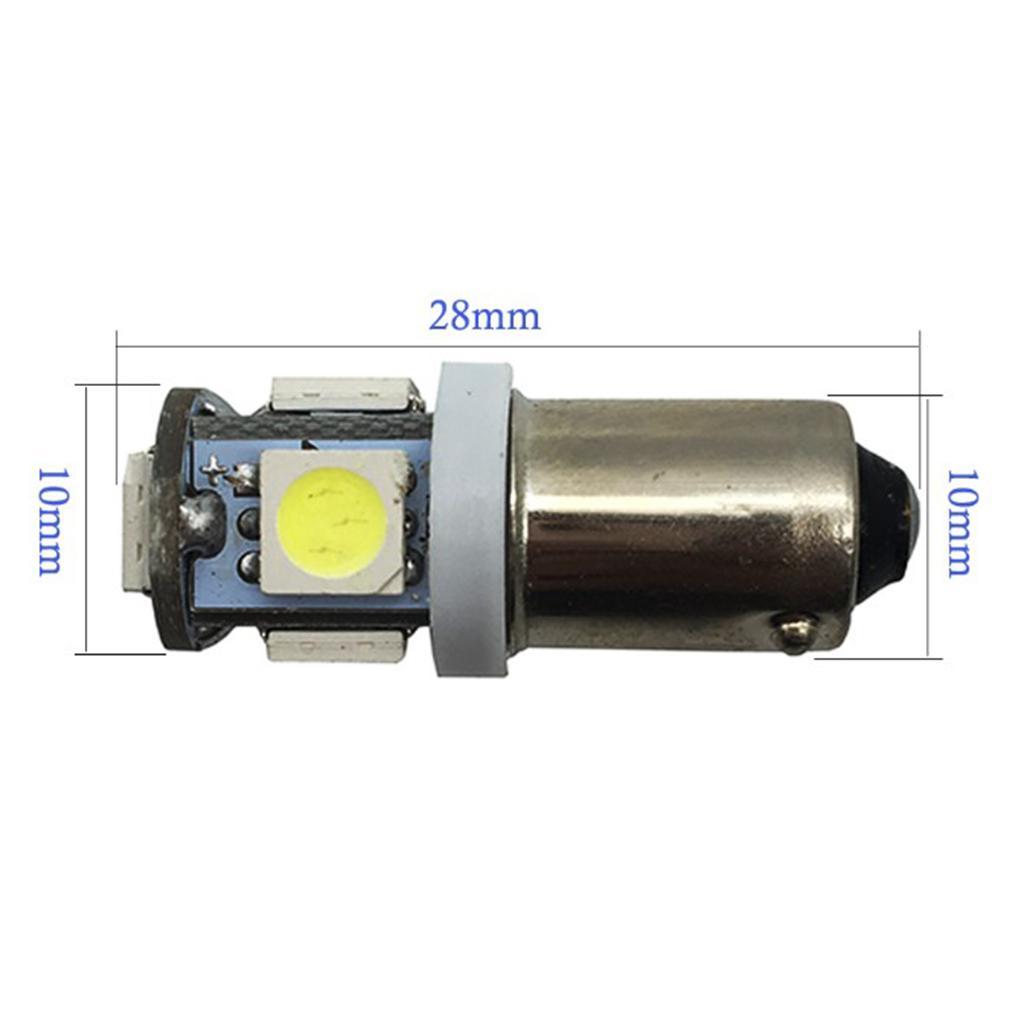 20x White BA9S 5050 5SMD Car Dash Dome Map Reading Rear Trunk LED Light Bulb Low Power Consumption