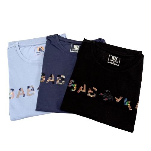Áo Phông Nam Chất Cotton In Thêu Logo Trước Ngực cách Điệu Phong Cách Trẻ Trung Năng Động