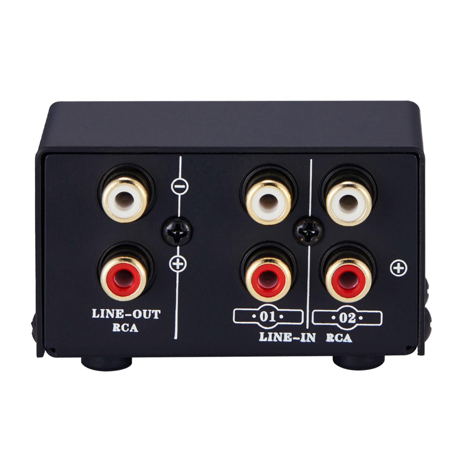 2 in 1 Out or 1 in 2 Out Audio Source Signal Selector, Switcher, Speaker, Audio Source, Switcher, Lossess