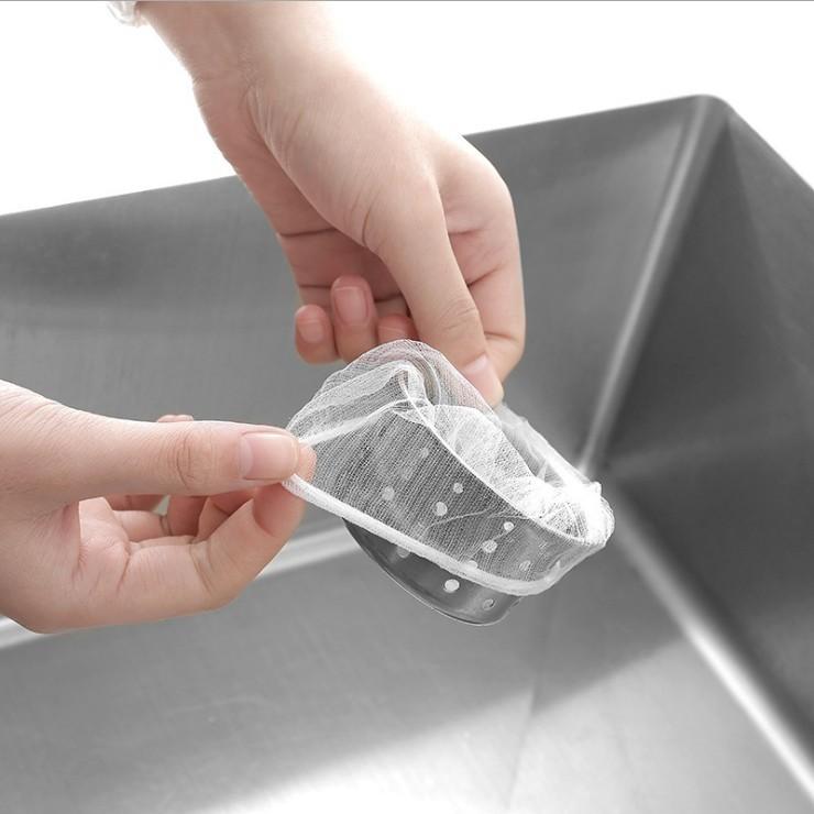 100 chiếc túi lọc rác bồn rửa chéntúi lưới lọc rác bồn rửa chén bát thông minh
