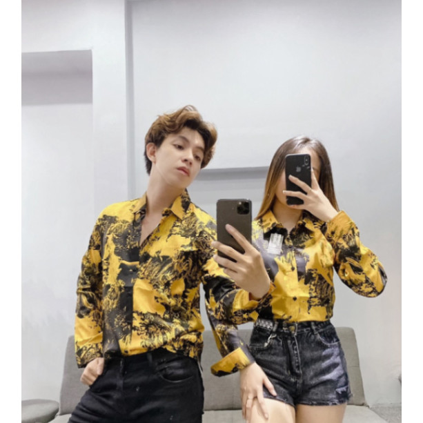 Áo Sơ Mi Nam Nữ Họa Tiết Loang 3D