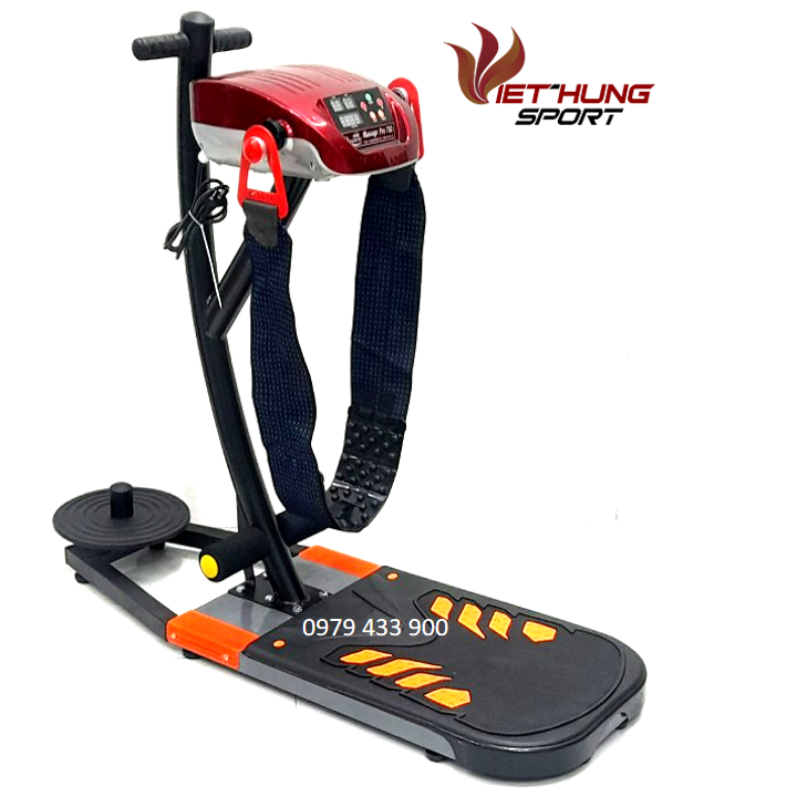 Máy Rung Massage Bụng Đứng Queen Pro-750- Điều Chỉnh 50 Cấp Độ Có Xoay Eo Gập bụng. Mẫu mới dây đai lớn pát móc chống ồn. Bảo hàng đổi mới 12 tháng
