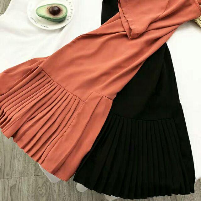 Đầm dáng xoè, đầm suông nữ, đầm nữ xinh,đầm xoè xếp ly