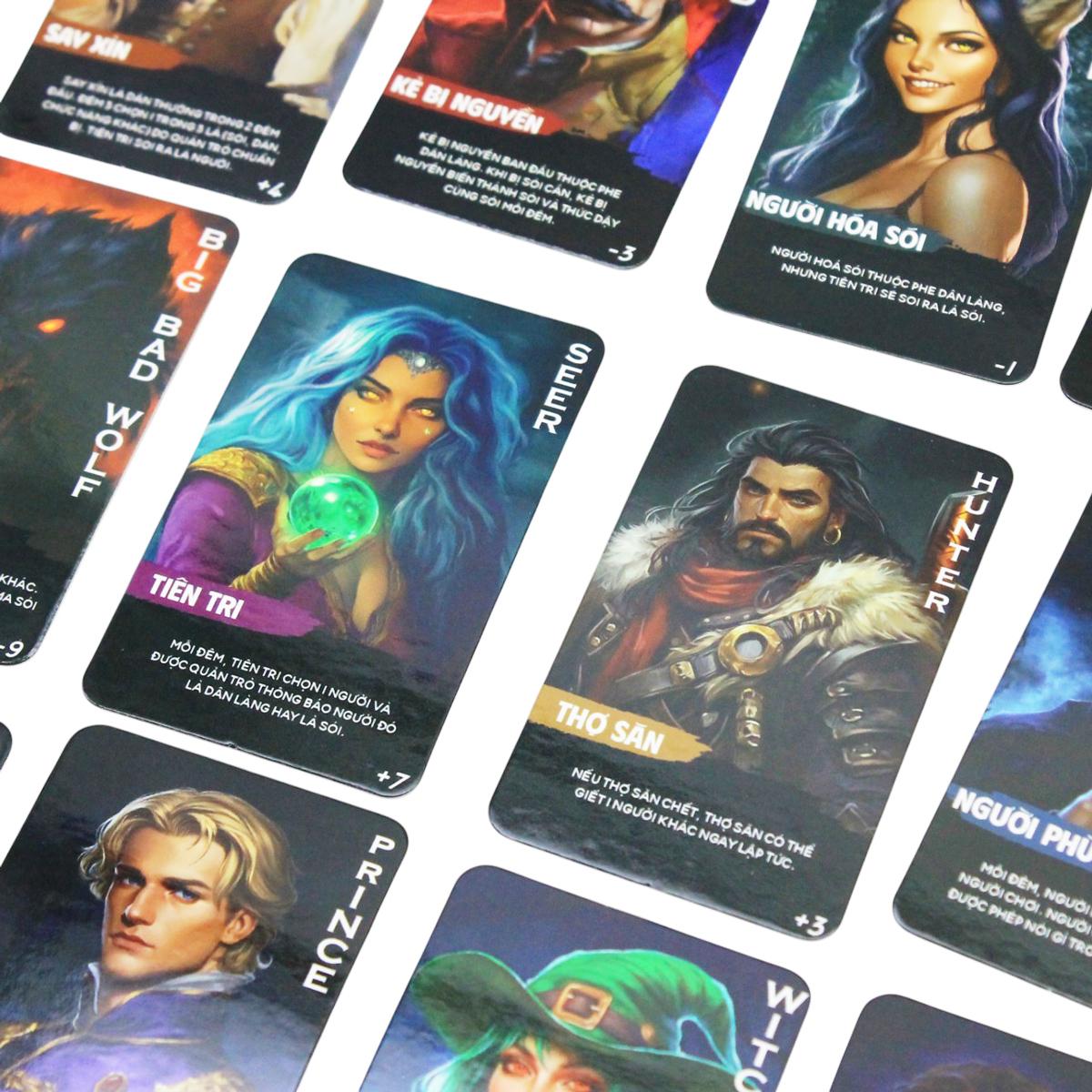Boardgame Ma Sói Howling Wolf The Kas - 21 Lá - The Kas