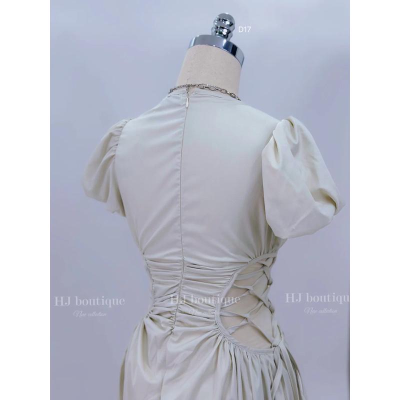 Đầm cột dây ôm sát -D17