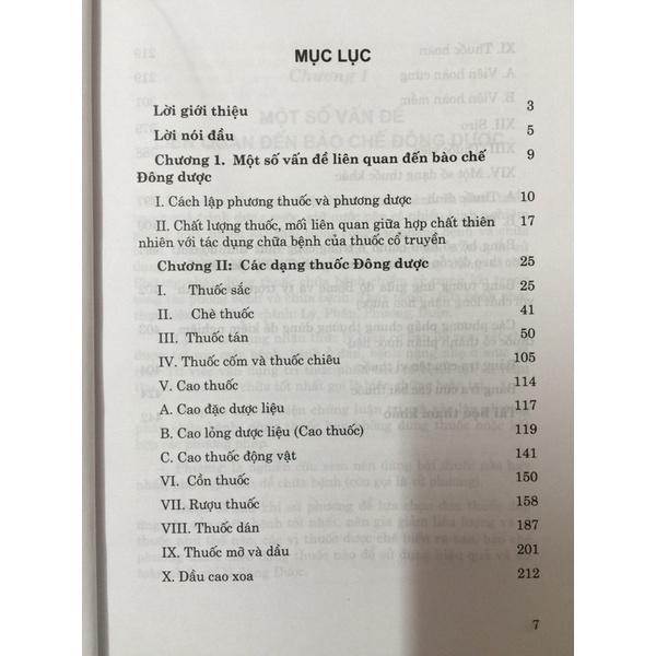 Sách - Bào chế đông dược