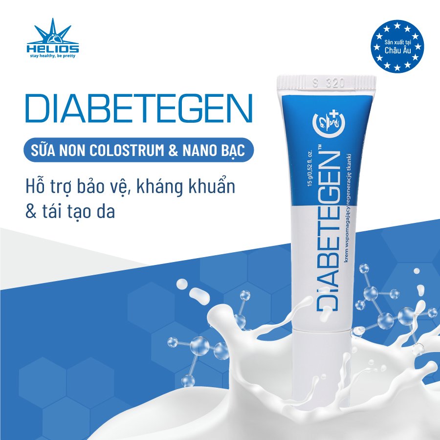 Kem dưỡng da đa năng DIABETEGEN – Thành phần độc quyền tái tạo, lành sẹo, bảo vệ da vượt trội đến từ Châu Âu