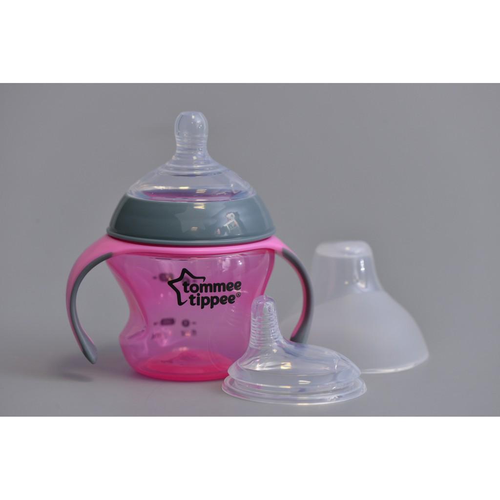 Ly uống nước đầu núm ti cho trẻ nhỏ 150ml tommee tippe , cho bé từ 4 tháng tuổi trở lên.