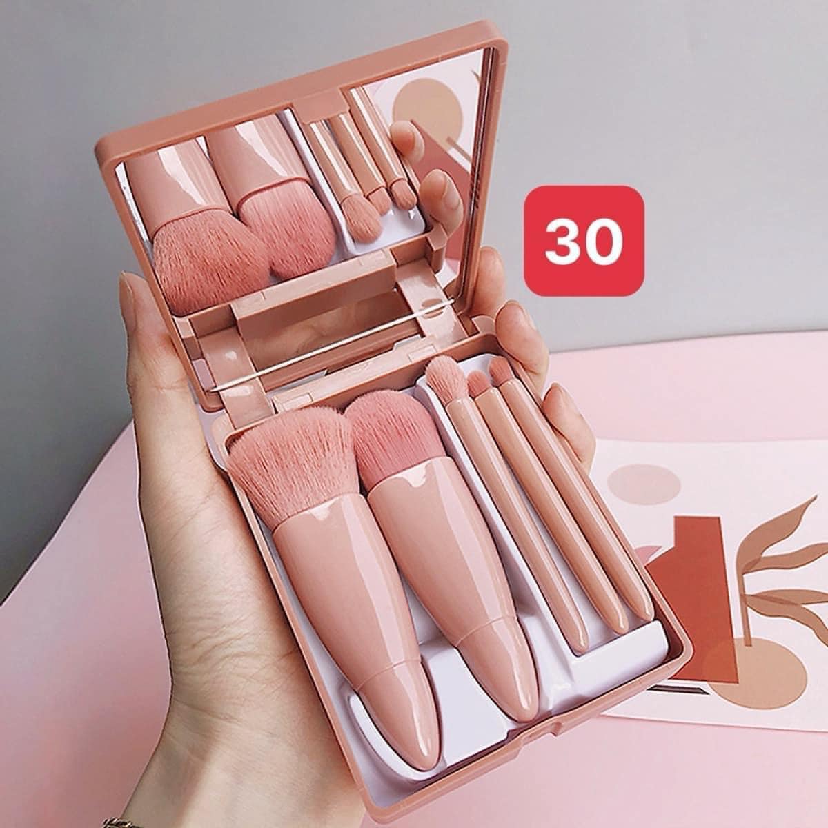 SET CỌ MAKE UP 5 MÓN KÈM GƯƠNG - HÀNG NHẬP KHẨU