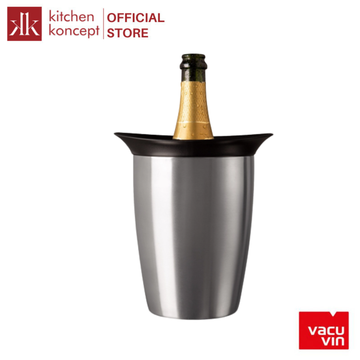 Vacu Vin - Bình giữ mát rượu sâm panh bằng thép không gỉ