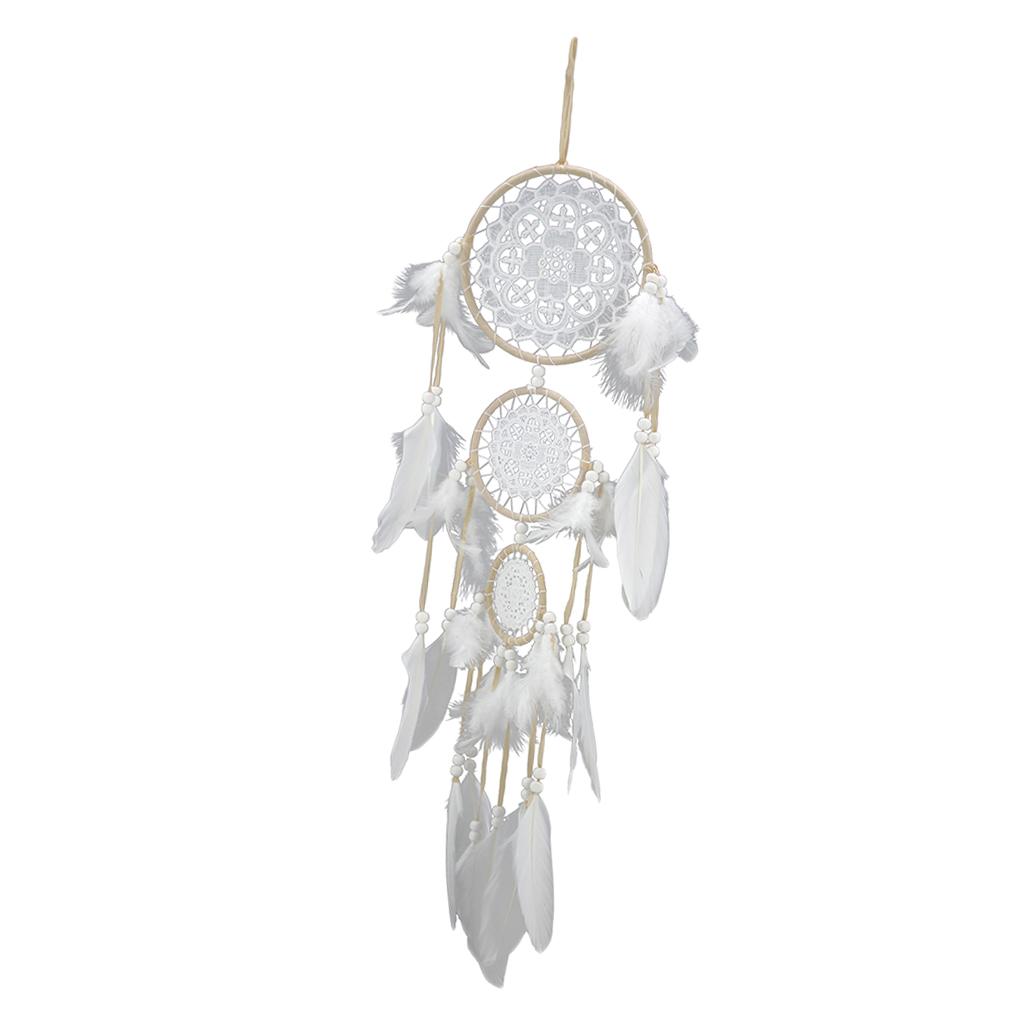 Handmade Dream Catcher w/ Lace Dream Catcher Feathers Catching Monternet