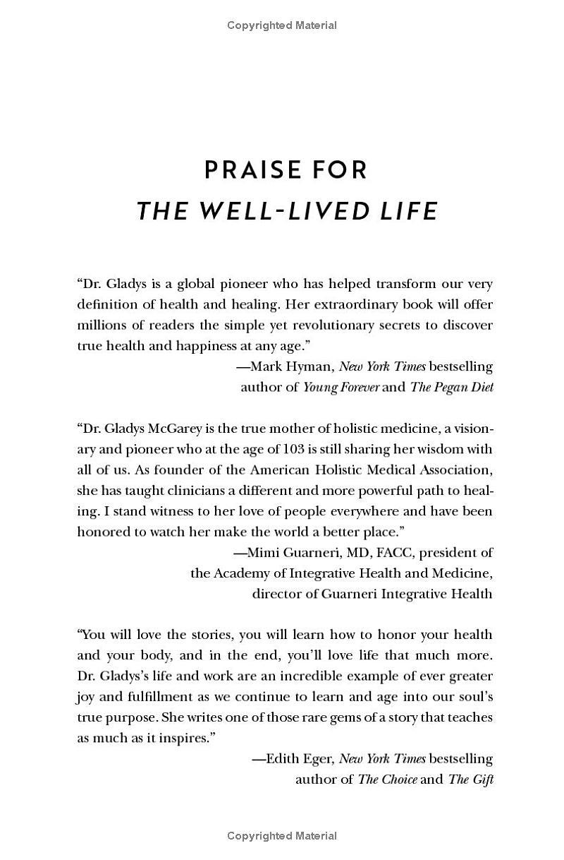 Sách ngoại văn: The Well-Lived Life - A 103-Year-Old Doctor's Six Secrets To Health And Happiness At Every Age