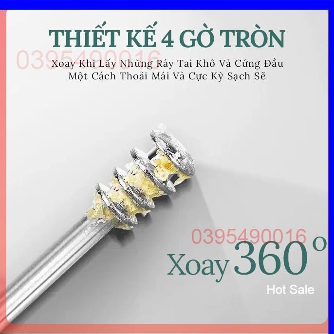 Bộ Lấy Ráy Tai, Bộ Ngoáy Tai 6 Món Thép Không Gỉ Không Gây Tổn Thương An Toàn Cho Cả Gia Đình Kiêm Móc Gắn Chìa Khóa