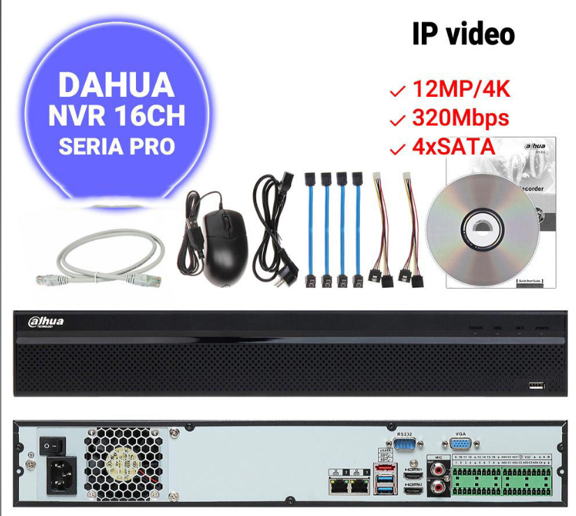 Đầu Ghi Hình IP 16 Kênh Dahua DHI-NVR5416-4KS2-hàng chính hãng